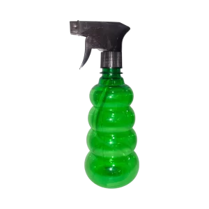 Botella Plástica Verde Tipo Acordeón
